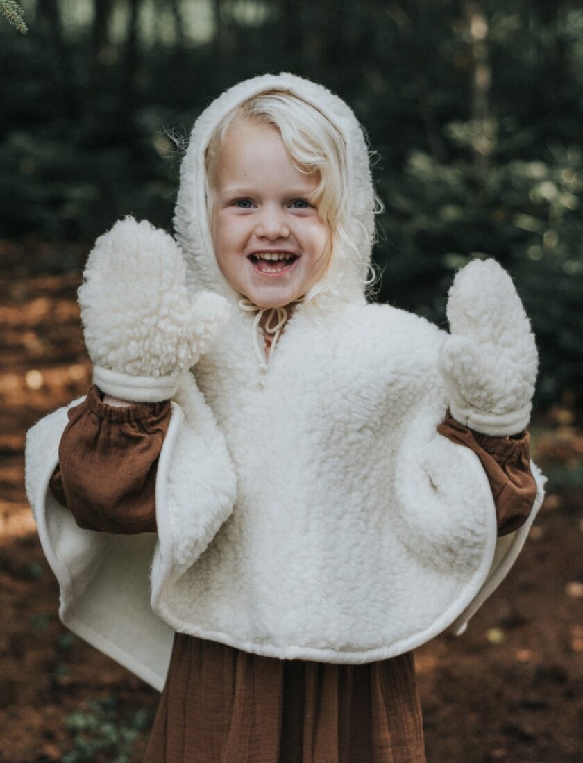 Kinderhandschoenen van wol omhoog de Wollenwinkel min